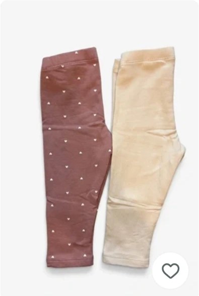 H&M Heart print legging 2-pack