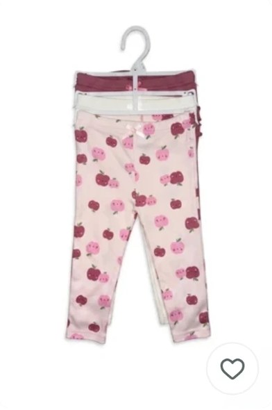 baby views Apple print legging 2-pack