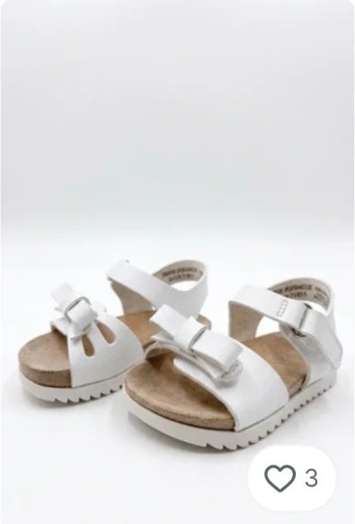 Wonder Nation White buckle sandals