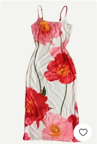 Ross Poppy print midi dress