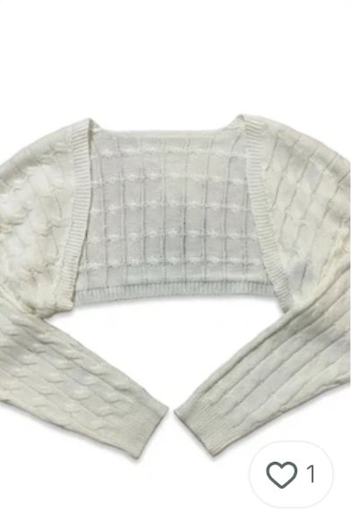 Shein Cable knit cropped shrug